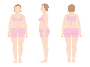 女性の40代からの体型の変化