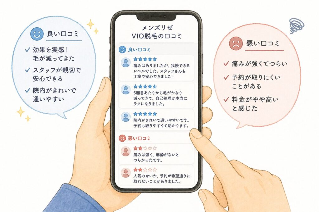 メンズリゼの口コミ
