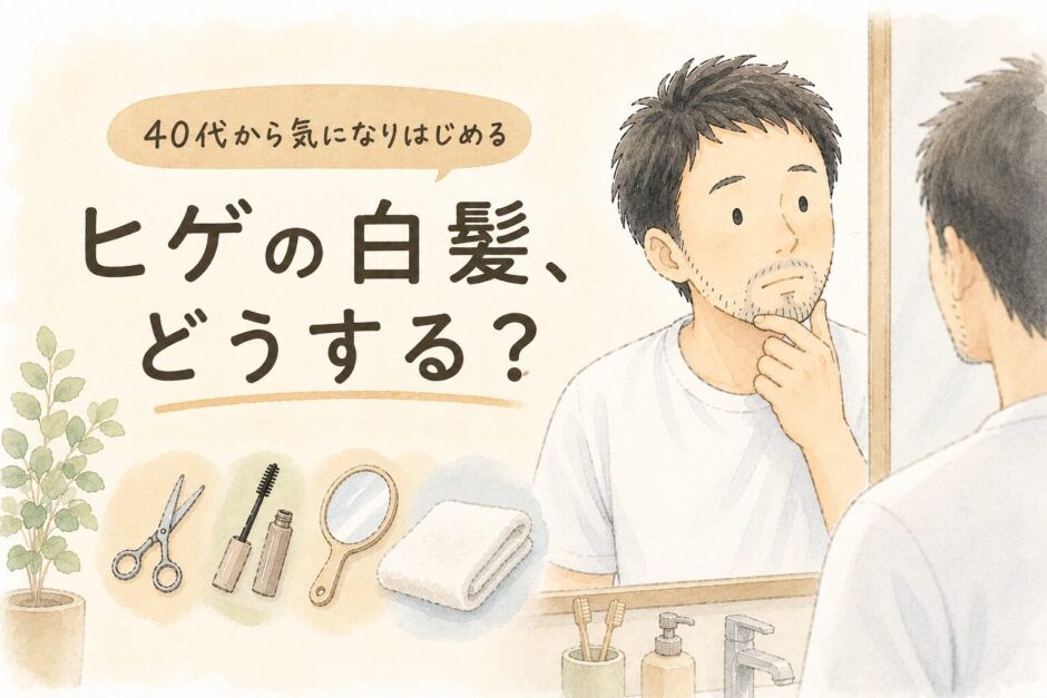 ヒゲの白髪、他の人はどうしてる？抜く・隠す・脱毛する前に知っておきたいこと